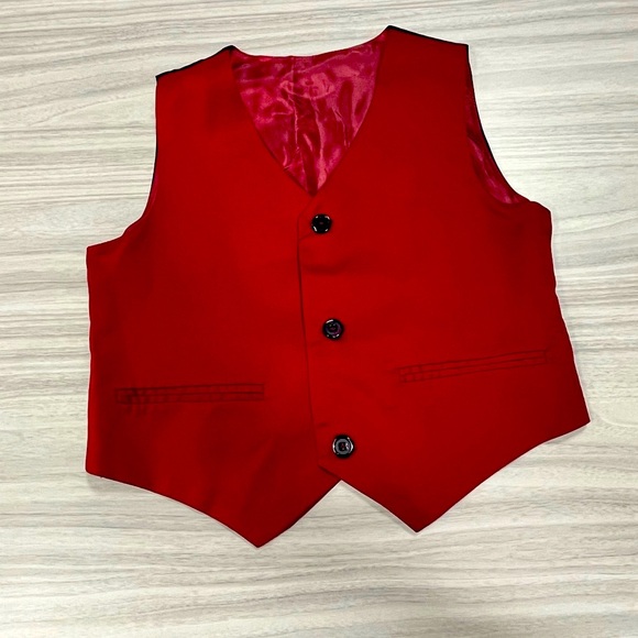 Boys Jacquard 3 Pieces Kids Slim Fit Suit - Picture 2 of 10